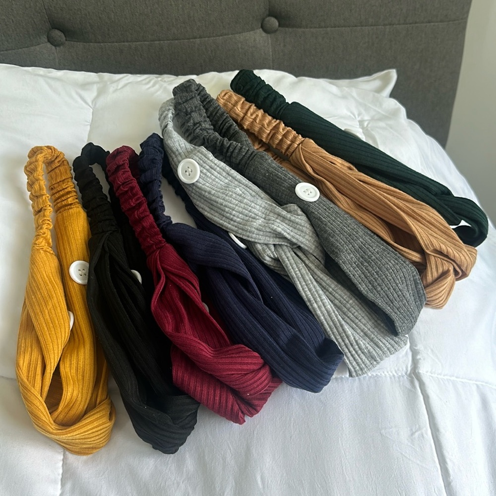 ASSORTED BUTTON HEADBAND FOR HEALTHCARE WORKER EMS MASK WEARERS